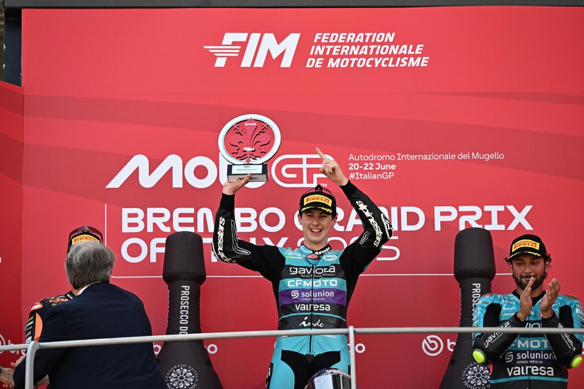 Máximo Quiles logra su primera victoria en Moto3 en un emocionante final en Mugello