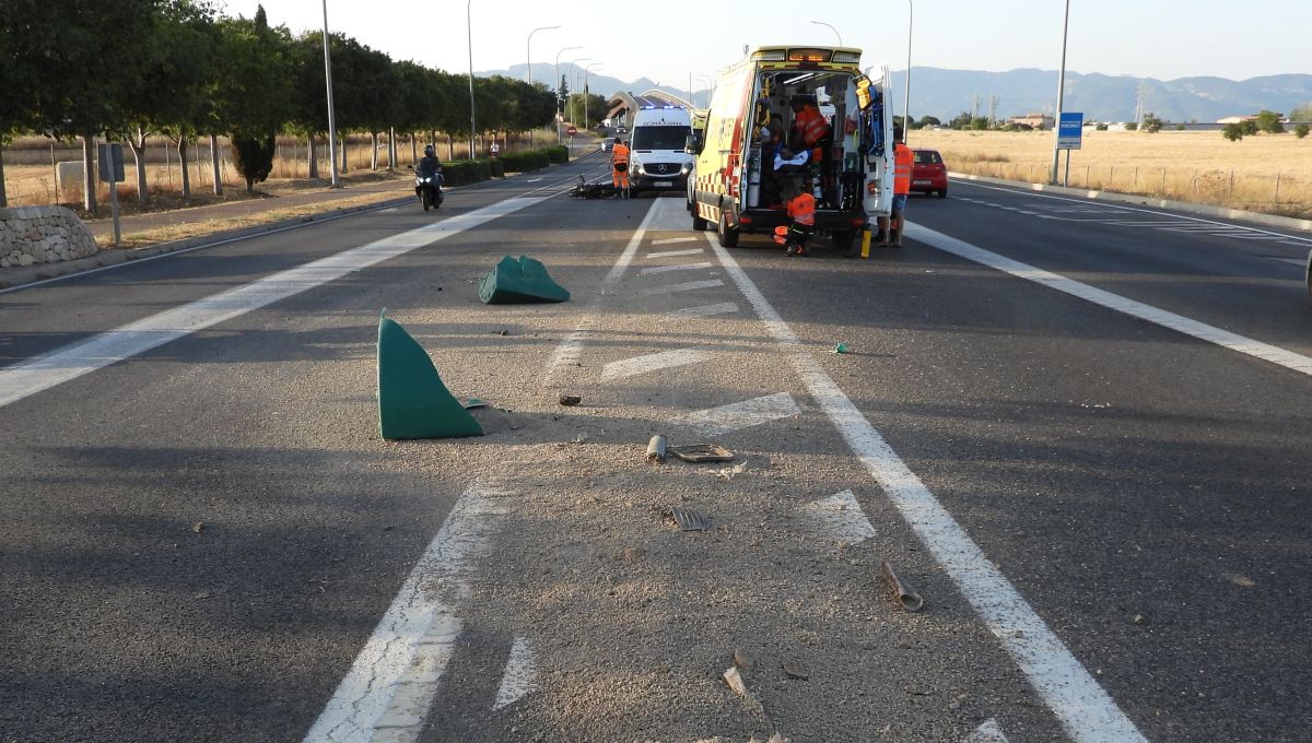 Fallece el técnico del SAMU 061 que sufrió un accidente de moto en la carretera de Valldemossa