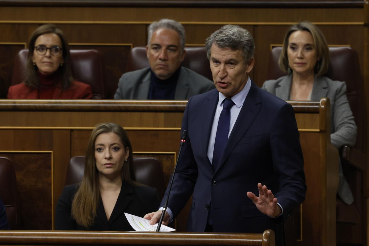 Feijóo acusa a Sánchez de aprender feminismo 