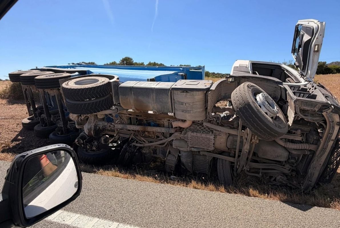 Siete heridos en un accidente múltiple entre Sant Llorenç y Son Servera