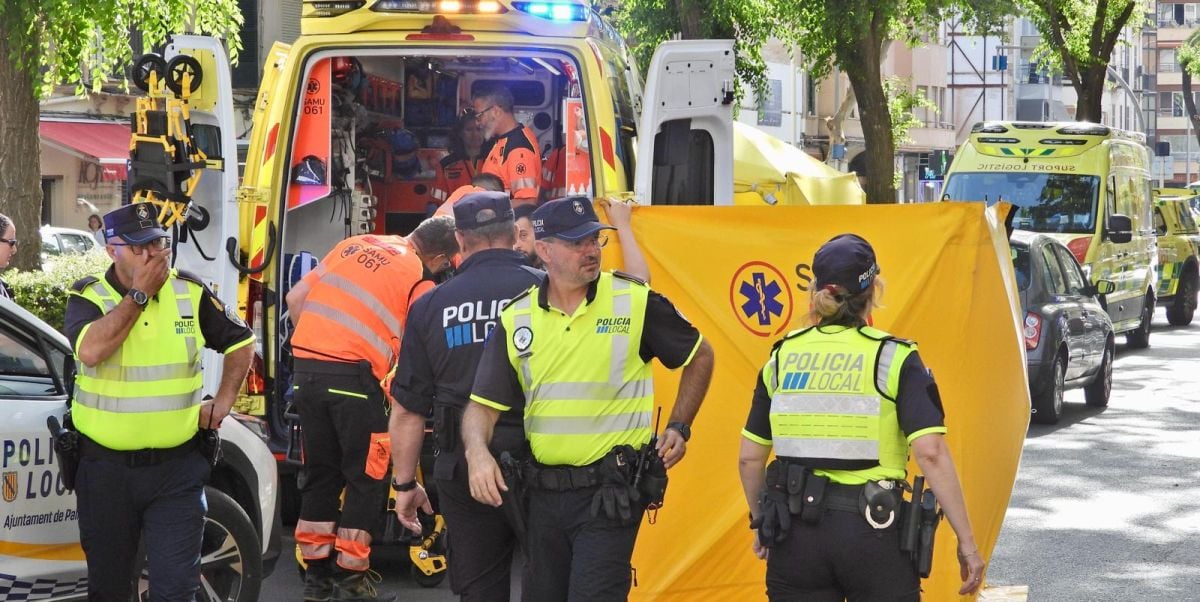 Hombre critico atropello calle manacor Palma