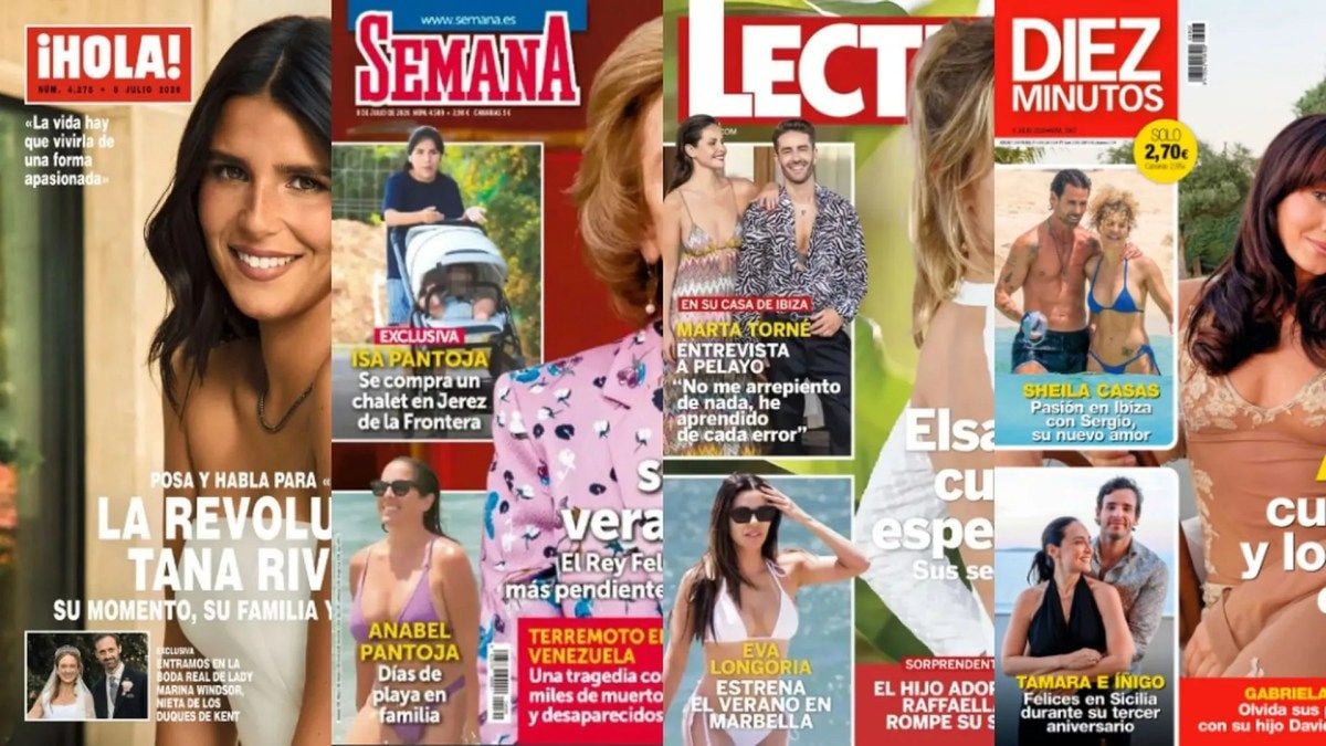 El "primer verano sola" de la Reina Sofía y Tana Rivera posa para '¡Hola!', las portadas del 1 de julio