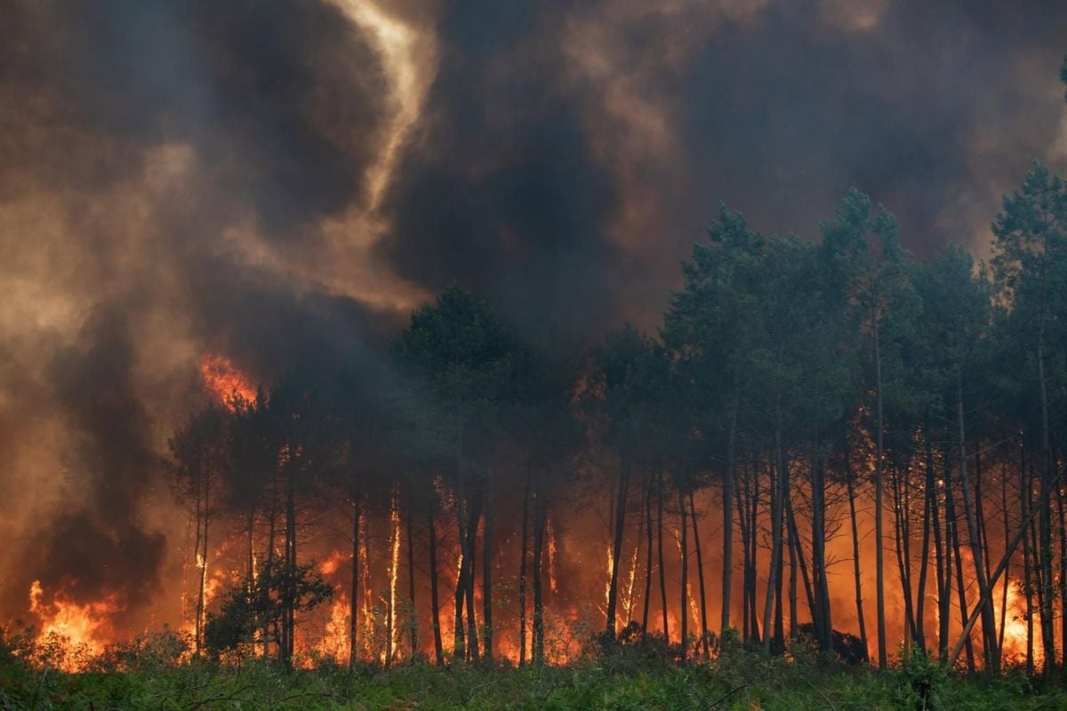 El viento arrastra hasta Menorca el humo de los graves incendios del sudoeste francés
