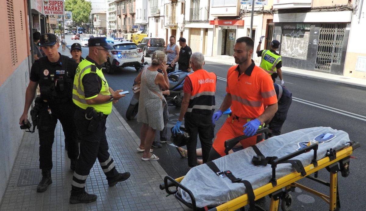 Un peatón provoca un accidente y se da a la fuga en Palma