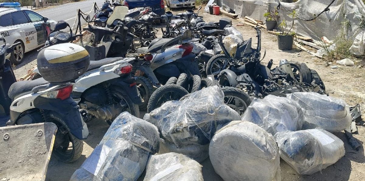 Recuperan 19 motos robadas en Palma que iban a ser enviadas a Senegal
